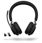 Jabra Evolve2 65 MS Stereo-Headset Schwarz, kabellos, Bluetooth, Link 390a Adapter,
