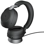 Jabra Evolve 2 85 MS Stand USB-A Wireless Bluetooth Headset schwarz Ladestation