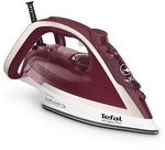 Tefal FV6810 Ultragliss Plus Dampfb&uuml;geleisen 2800W Dunkelrot Wei&szlig;