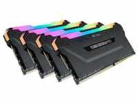 Corsair Vengeance RGB PRO 128GB DDR4-3200 Kit (4x 32GB), CL16, schwarz