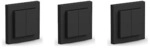 Senic Friends of Hue Switch matt schw. batterieloses 3-fach Schalterset