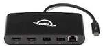 OWC 5 Port Thunderbolt 3 min-Dock 2 x HDMI, features 2 x HDMI 4K60, USB 3, USB 2