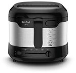 Tefal FF215D Fritteuse UNO M 1.600W, 1kg Edelstahl/schwarz