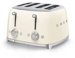 SMEG TSF03CREU 50s Style 4 Scheiben Toaster Creme