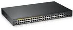 ZyXEL GS1900-48HP V2 48-Port GbE 2x SFP Smart Switch, PoE+ 170W Rackmount Metall