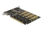 Delock PCI Express x16 Karte zu 4 x intern NVMe M.2 Key M - Bifurcation