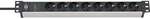 Brennenstuhl Alu Line Steckdosenleiste 19 Zoll H05VV-F3G1,5 &Uuml;SS 19500A 8-fach 2m