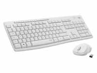 Logitech MK295 Silent Kabellose Maus-Tastaturkombination Weiß