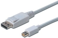 DIGITUS Displayport 1.1a Kabel 2m mini DP zu DP St./St. weiss