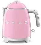 SMEG KLF05PKEU 50s Style Mini-Wasserkocher Cadillac Pink