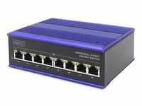 DIGITUS TX Ethernet Gigabit Industrieller 8x Port Switch