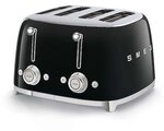 SMEG TSF03BLEU 50s Style 4 Scheiben Toaster Schwarz