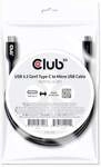 Club 3D USB 3.2 Gen1 Typ-C auf Micro USB Kabel 1m St./St. schwarz