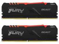 32GB (2x16GB) KINGSTON FURY Beast RGB DDR4-2666 CL16 RAM Gaming Arbeitsspeicher