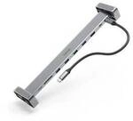 Hama 00200103 USB-C-Docking-Station Connect2Office Basic, abnehmbare Standf&uuml;&szlig;e, 9