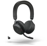 Jabra Evolve2 75 MS Stereo-Headset Schwarz, kabellos, Bluetooth, Link 390c Adapter,