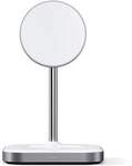 Satechi Magnetic 2-in-1 Wireless Charging Stand Space Gray