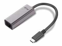 i-tec USB 3.1 Netzwerk Adapter 0,28m Typ-C zu Gigabit-Ethernet TB3 St./Bu. grau