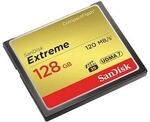 SanDisk Extreme 128 GB CompactFlash Speicherkarte bis zu 120 MB/s