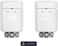 Eve 10EBP1701-2X, Eve Thermo - Smartes Heizk&ouml;rperthermostat Doppelpack (Matter)