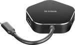 D-Link DUB-M420 4-In-1 USB-C Hub mit HDMI/USB-C Ladeanschluss