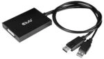 Club 3D DisplayPort Adapter DP zu DVI-I Dual Link aktiv St./Bu. schwarz CAC-1010
