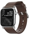 Nomad Strap Modern Leather Brown Connector Silver 38/40 mm