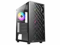 AZZA Spectra Black ATX Gaming Tower, RGB Beleuchtung, Glasfenster