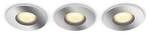 Philips Hue White Amb. Adore Deckenspots rund 3 flg. silber inkl. Dimmschalter