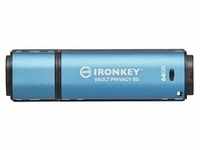 Kingston 64 GB IronKey Vault Privacy 50 Verschlüsselter USB-Stick Metall USB 3.2