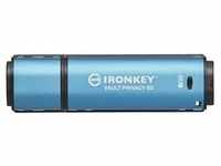 Kingston 8 GB IronKey Vault Privacy 50 Verschlüsselter USB-Stick Metall USB 3.2