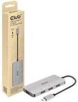 Club 3D USB Gen 2 Typ-C auf 10Gbps 4x USB Typ-A Hub 100 Watt