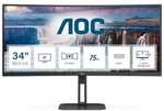 AOC CU34V5C 34 Zoll UWQHD Curved VA LED 21:9 100 Hz Monitor