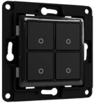 Shelly Wall Switch 4 Wandtaster 4-fach schwarz