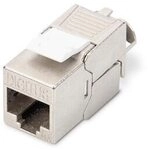 DIGITUS CAT 6A Keystone Modul, geschirmt, werkzeugfreier Montageanschluss 24 St&uuml;ck