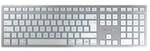 CHERRY KW 9100 Slim f&uuml;r Mac kabellose Tastatur DE-Layout wei&szlig;-Silber