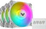 ASUS TUF GAMING TF120 ARGB Geh&auml;usel&uuml;fter, 3er Set, white 120 mm, PWM