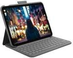 Logitech Slim Folio H&uuml;lle und Tastatur f&uuml;r Apple iPad 10,9 Zoll (2022) und iPad 11