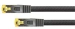 Python Patchkabel mit Cat.7 Rohkabel S/FTP PiMF halogenfrei 10m schwarz