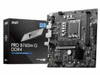 MSI PRO B760M-G DDR4 mATX Mainboard Sockel 1700 M.2/HDMI/DP/VGA/USB3.2