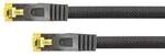 Python Patchkabel mit Cat.7 Rohkabel S/FTP PiMF halogenfrei 3m schwarz