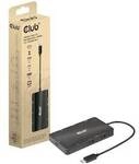 Club 3D USB Gen 2 Typ-C zu Dual DisplayPort 4k60Hz 7-in-1 Portable Dock 100W