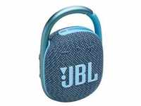 JBL Clip 4 ECO Tragbarer Bluetooth-Lautsprecher wasserdicht nach IP67 blau
