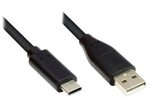 Good Connections Anschlusskabel 0,5m USB 2.0 USB-C zu USB 2.0 A schwarz
