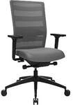 Topstar B&uuml;rodrehstuhl SITNESS AirWork, mit verstellbaren Armlehnen, grau