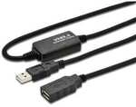 DIGITUS USB 2.0 aktives Verl&auml;ngerungskabel 10m Typ-A St./Bu. schwarz