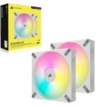 Corsair CO-9050160-WW, Corsair iCUE AF140 RGB ELITE 140mm weiß Double-Pack