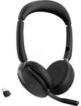 Jabra Evolve2 65 Flex MS Stereo USB Headset schwarz USB-C inkl. Wireless-Charging-Pad