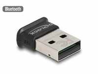 Delock USB Bluetooth 5.0 Adapter Klasse 1 im Micro Design - Reichweite bis 100m