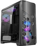 AZZA Storm 6000 ARGB ATX Gaming Tower, schwarz, RGB Beleuchtung, Glasfenster